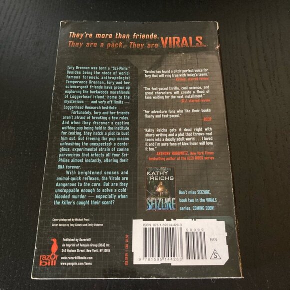 Kathy Reichs Virals Paperback Book - Picture 3 of 4